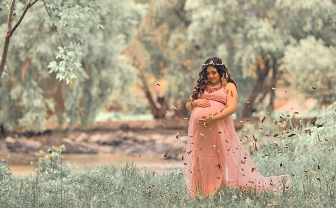 pink baby shower dress
